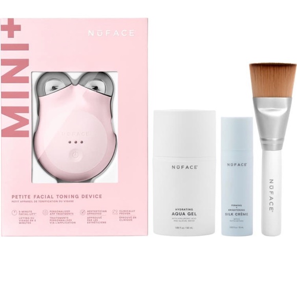 Nuface Mini+ Petite Facial Toning Device Microcurrent Skincare in Sandy Rose - Picture 5 of 10